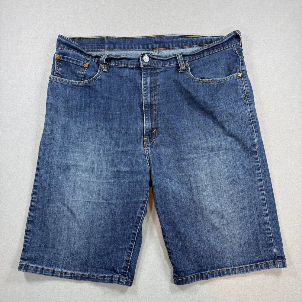 Levi's 569 Denim Shorts Mens W40 Blue Loose Straight Jorts Casual Summer Baggy